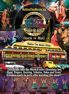 RELIVE THE MUSIC OF THE 50'S & 60'S SHOW